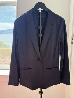 Worthington Navy Single-Button Tailored Blazer